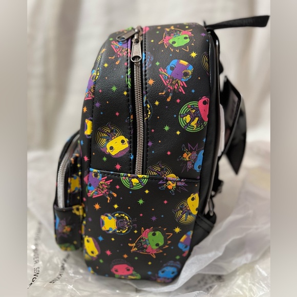 Funko Marvel Woman Neon Print 11.5" Mini Backpack - Picture 3 of 8